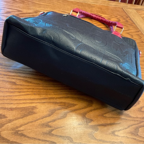 NWOT Faux Leather Letter Tote/Crossbody - Picture 12 of 12
